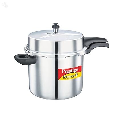 Prestige Deluxe Alpha Stainless Steel Pressure Cooker, 10 Litres