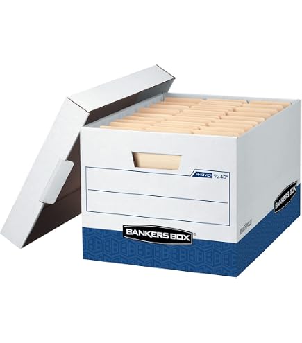 Amazon.com : Bankers Box 12-Pack R-Kive Heavy Duty File Storage