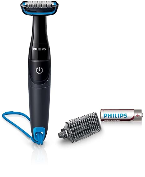 Philips Body Groom BG1024 Battery Operated Body Groomer (Black)