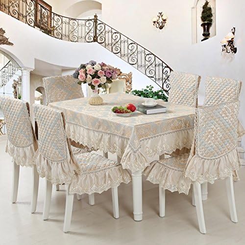 Lace table cloth/ coffee table cloth cover/European-style table-cloth suits/Chair covers cushions set-E 130180cm(51x71inch)