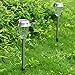 voona 8-Pack Solar Stainless Steel Warm White Light for Outdoor Garden Pathway Landscape (Stainless Steel)