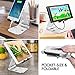 Nulaxy Tablet Stand, Adjustable Phone Holder Stand, Aluminum Tablet Holder Compatible with Smartphones/Tablets/Switch 4-12
