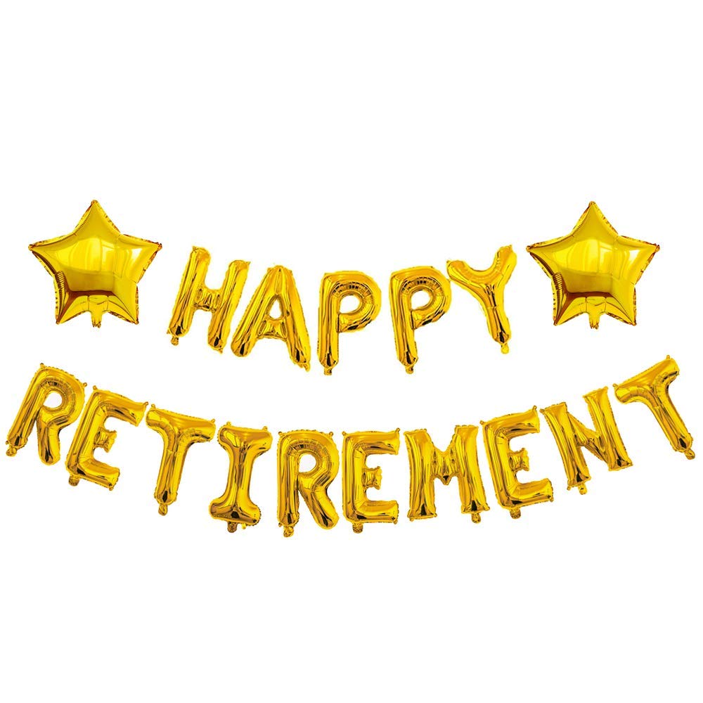 Happy Retirement Banner, Retirement Party Decoration The Legend Has Retired Balloons Ideal for Women Man Retirement Party Supplies