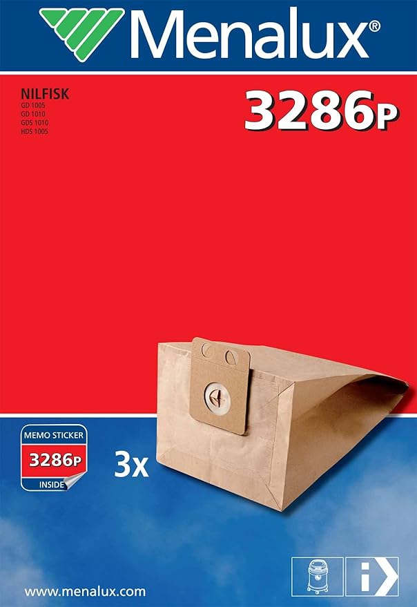 Menalux 3286 P, 3 Staubbeutel für Nilfisk