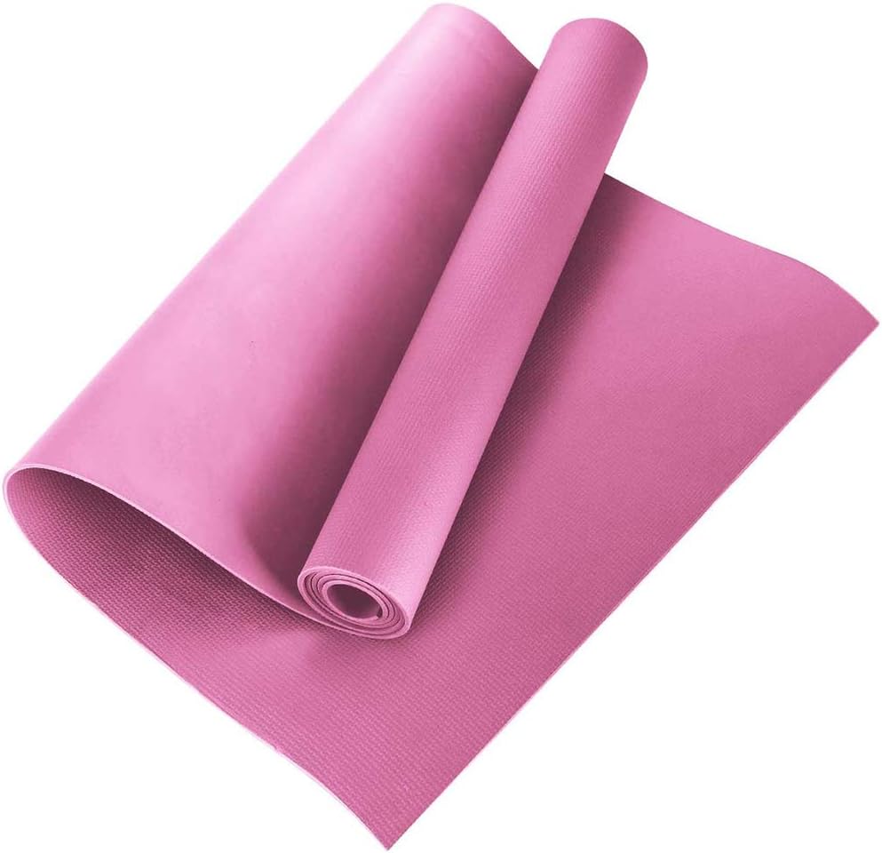 AGAWA 4MM Yoga Mat, EVA Non-Slip Fitness Slim Yoga Home Gym Exercise Mats Pilates Gym Exercise Pads Fitness Mat