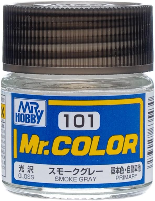Gundam Mr. Color 101 - Smoke Gray (Gloss/Primary Car) Paint 10ml. Bottle Hobby by mr hobby