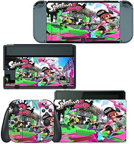 Decals Plus Skin Cover Sticker Wrap for Nintendo Switch Console Joy-Con and Dock