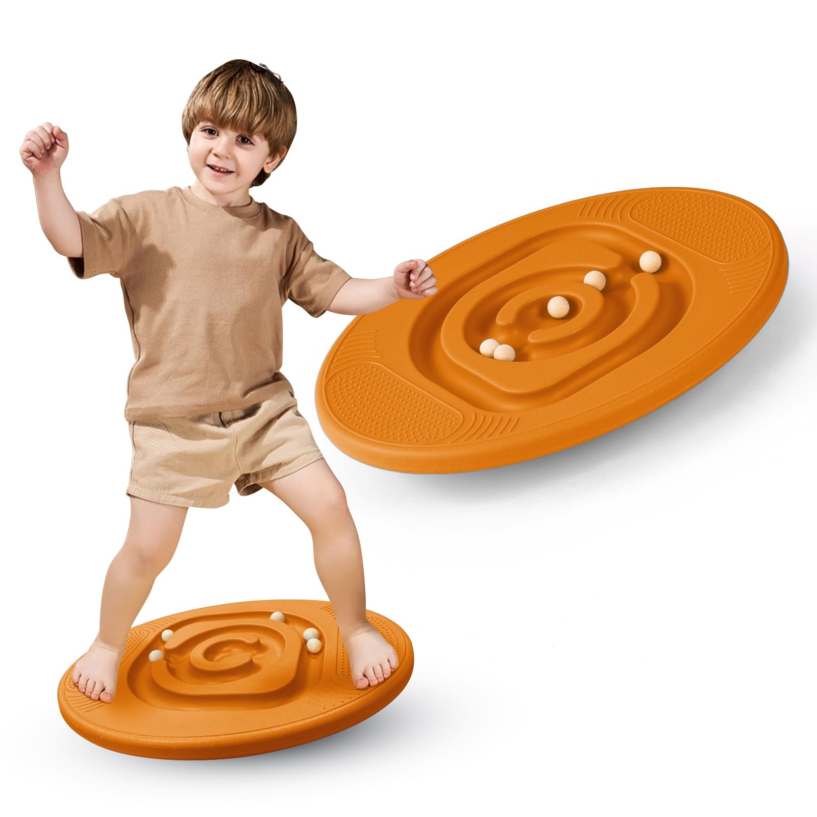 Photo 1 of Kids Maze Balance Board - Wobble Trainer for Ski Surf Snowboard, Non-Slip Sensory Rocker Ages 3-12, Core Therapy & Skate Prep
