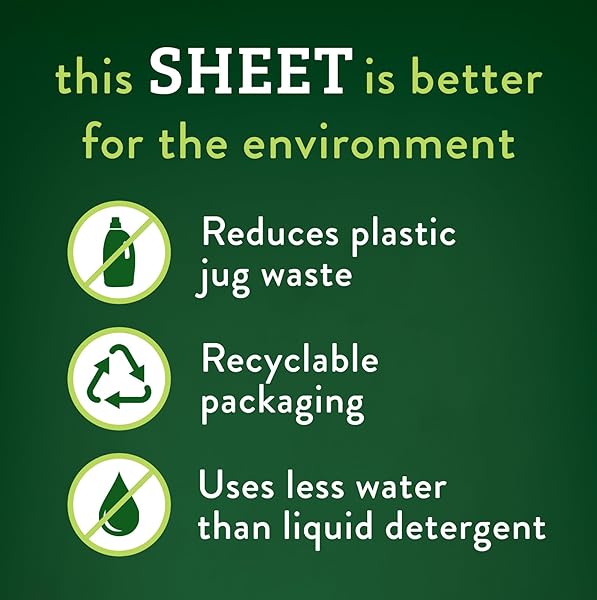 BIOKLEEN LAUNDRY DETERGENT SHEETS – DYE & FRAGRANCE FREE, HYPOALLERGENIC, ENZYMATIC CLEANER, STAIN REMOVER, BIO ACTIVE FORMULA, NO PLASTIC JUG, UNSCENTED, 100 LOADS