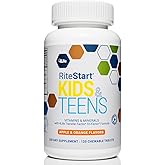 4Life RiteStart Kids and Teens- Apple, Orange Flavors, 22 Essential Vitamins, Minerals, Immune System and Brain Support Ages 2+ - 120 Chewable Tablets