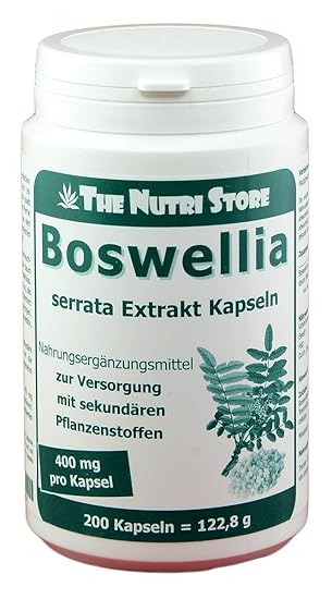 Boswellia serrata Weihrauch 400 mg Extrakt vegetarische Kapseln 200 Stk.