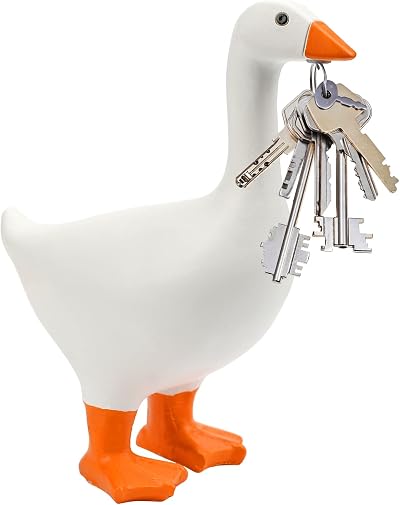 Pipihome 3D Creative Duck Key Ring Magnetic Goose Keyring Mini Tool Holder