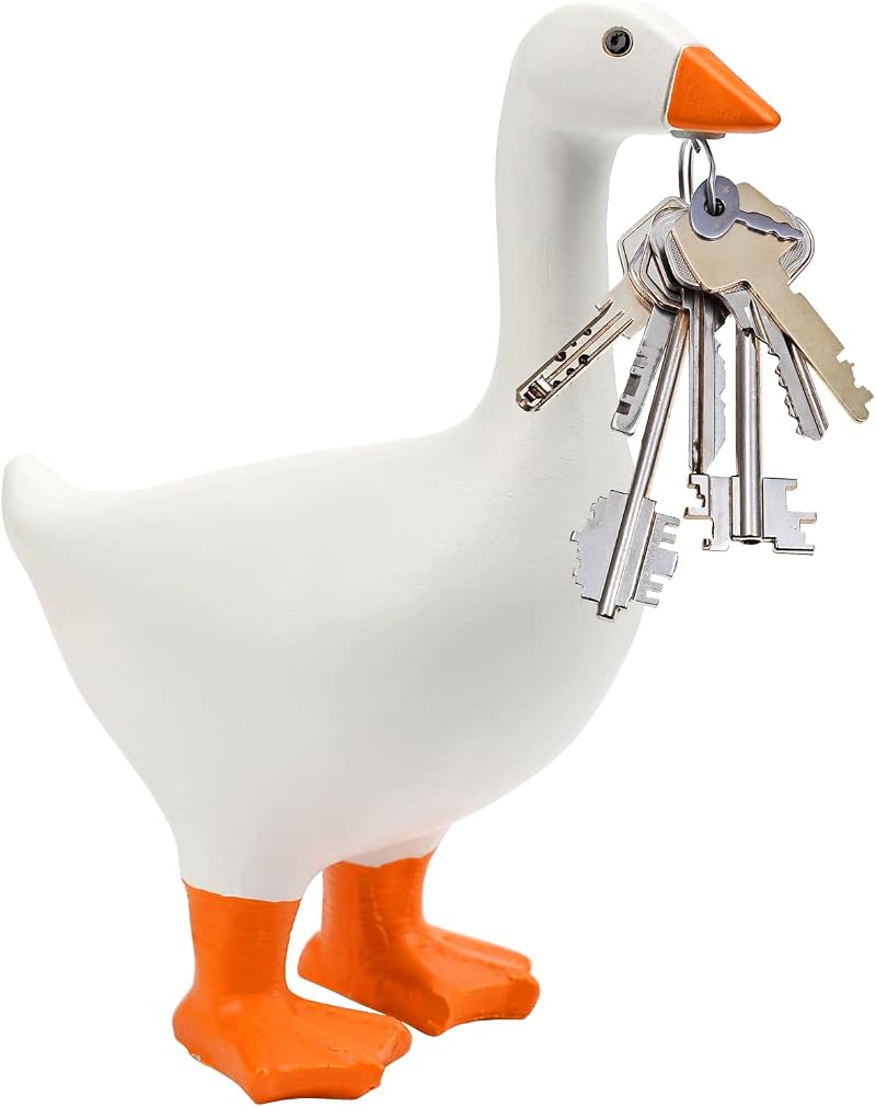 Pipihome 3D Creative Duck Key Ring Magnetic Goose Keyring Mini Tool Holder