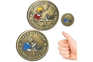 VICHONA New Parent Decision Coin Funny Pregnancy Gifts for First Time Moms Dads, Cute New Parents Gift Mommy Daddy Couples Gift Ideas, Gag Gift for Baby Shower Birthday Thanksgiving Christmas Valentine