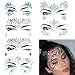 Face Gems, Ynredee 6 Set Women Mermaid Rave Festival Glitter, Rhinestone Temporary Tattoo Face Jewels Crystals Face Stickers Eyebrow Face Body Jewelry primary