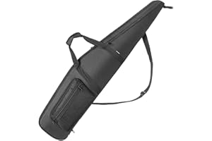 RAVOINCC Rifle Case Soft Shotgun Cases - Water Resistant Gun Carry Bag for Scoped Rifles with 3 Accessory Pockets Adjustable Shoulder Strap Available Length in 46 52 Inch