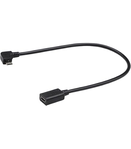 Seadream Right Angled USB C To Mini USB Converter - 10 Inch Charge & Data Sync Cable