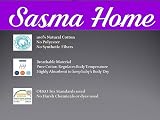 Sasma Home 2x Cot Fitted Sheets 120x60cm 100% Cotton Gray view 3