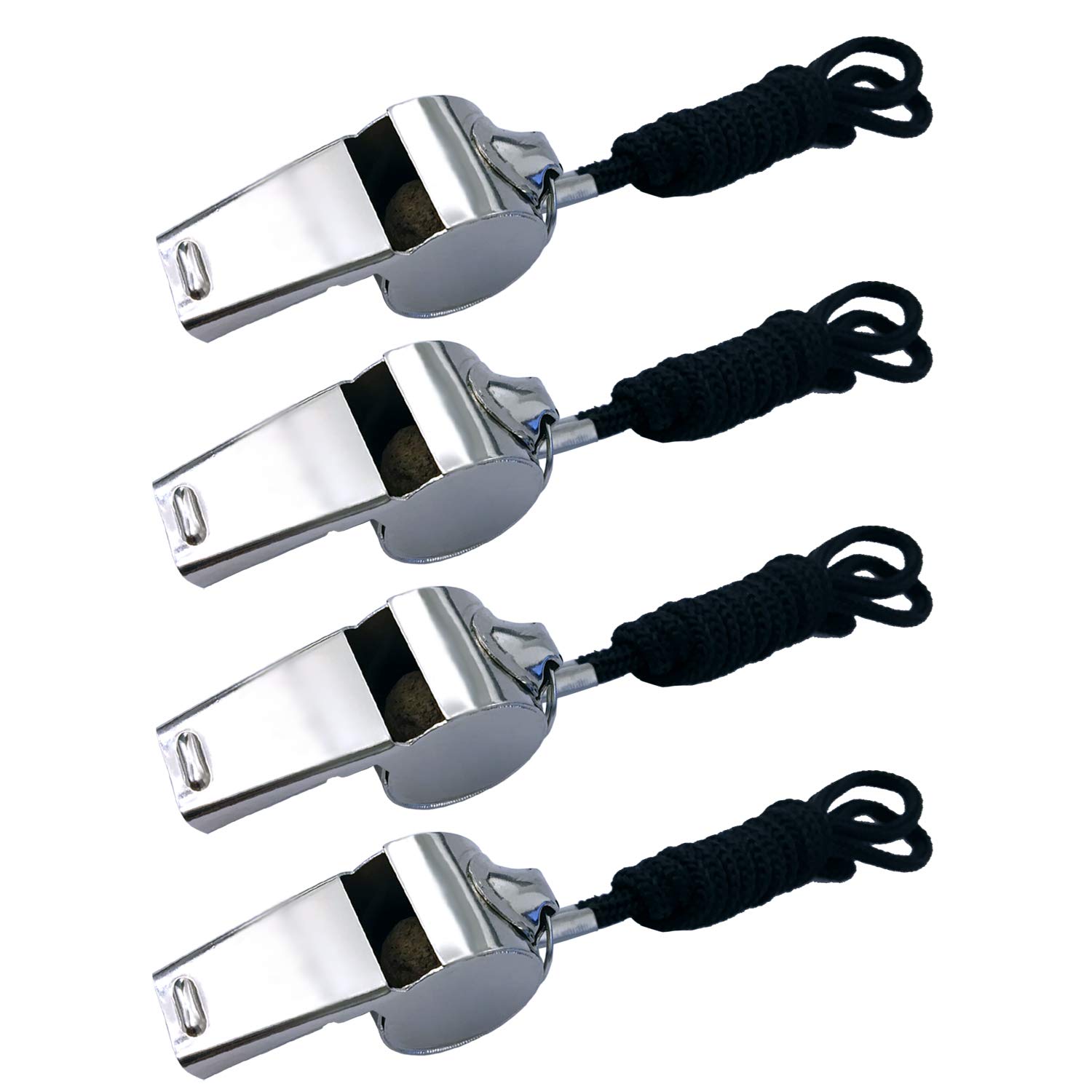 BEADNOVA Stainless Steel Whistle with Lanyard Coach