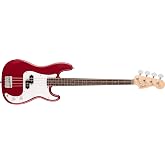 Fender Squier Debut Series Beginner Precision Bass Guitar, Matte Dakota Red | Electric bass guitar for beginners, 2-year warranty, matte finish, "C"-shaped neck