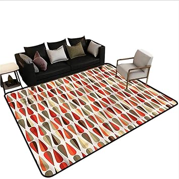 Amazon Com Retro Floor Mat Kitchen Long Carpet 80 X 120 70s