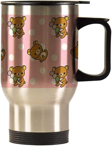 Amazon Titan S Motherリラックマキュートタンブラー ふた付き コンビニマグ マグカップ 保温 真空断熱マグ 水筒 マグボトル カフェマグ ステンレスマグ 携帯マグ プレゼント用 ビジネス用 男女兼用 Yuejh 水筒 マグボトル