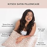 Kitsch Satin Pillowcase with Zipper Leopard 2 Pack Standard Queen view 3