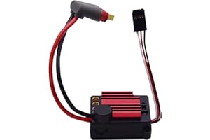 Blomiky E45A E45AZ Brushless ESC Electronic Speed Control with Heatsink Spare Parts Suitable for MJX Hyper Go 1/14 H14BM 14210 14211 1/16 H16BM H16GT H16DR H16R H16PL H16E H16 RC Trucks / E45A ESC