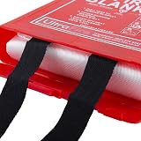 UltraFire 1m x 1m Hard Case Fire Blanket Glass Fibre Kitemarked Home Kitchen view 9