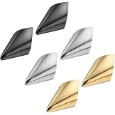 uxcell 6Pcs Metal Shoe Tip Cover, High Heel Toe Caps, Durable Alloy, Gold/Silver/Black, 32mm, Women's Heel Protection