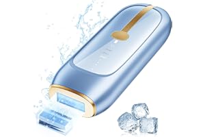 LUBEX Painless Sapphire Ice Cooling IPL Laser Hair Removal Device at Home for Women & Men, 1,000,000+ Unlimited Flashes, Safe and Permanent, Alternative to Salon Hair Removal for Face, Body, Bikini