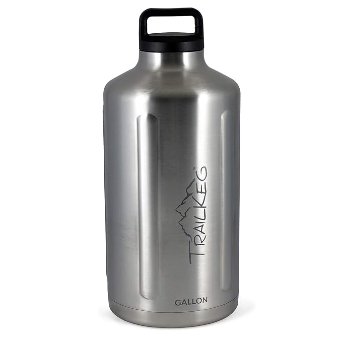 TrailKeg 128oz Vacuum Insulated Bottle Portable Stainless Steel