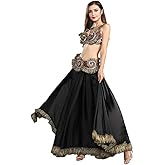 ROYAL SMEELA Belly Dance Costume Belly Dance Bra Belt Belly Dancing Skirt Long Tribal Bellydance Costumes Carnival Outfit