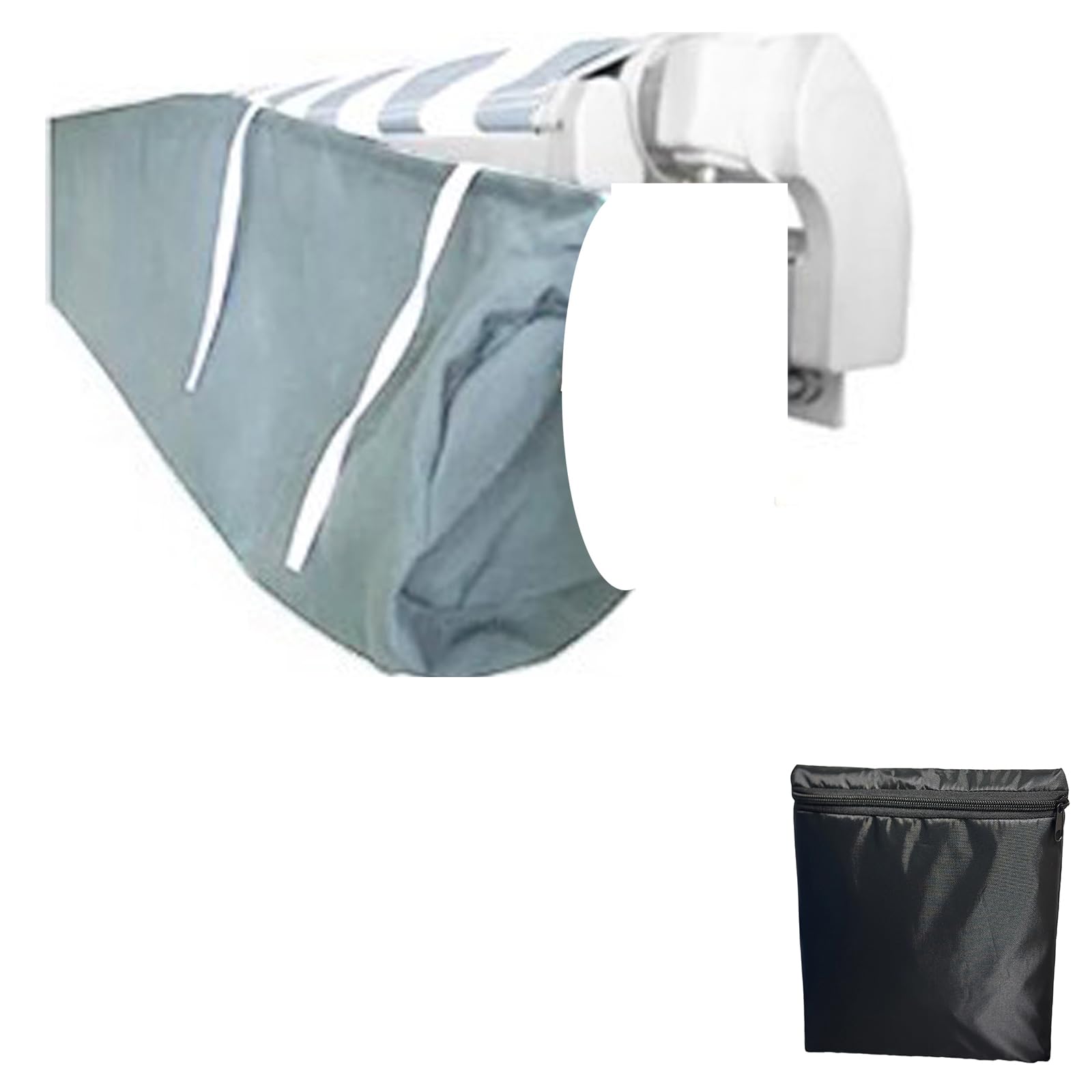 Awning Cover, Retractable Canopy Sun Protector Awning Dust Cover Awning Bag with String, Heavy Duty Waterproof Polyester Fabric of 5M Wide for Outdoor Balcony Patio Canopy Storage Bag