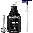 Ghirardelli Black Label Chocolate Sauce 87.3 Ounce with Ghirardelli Pump and Spoon