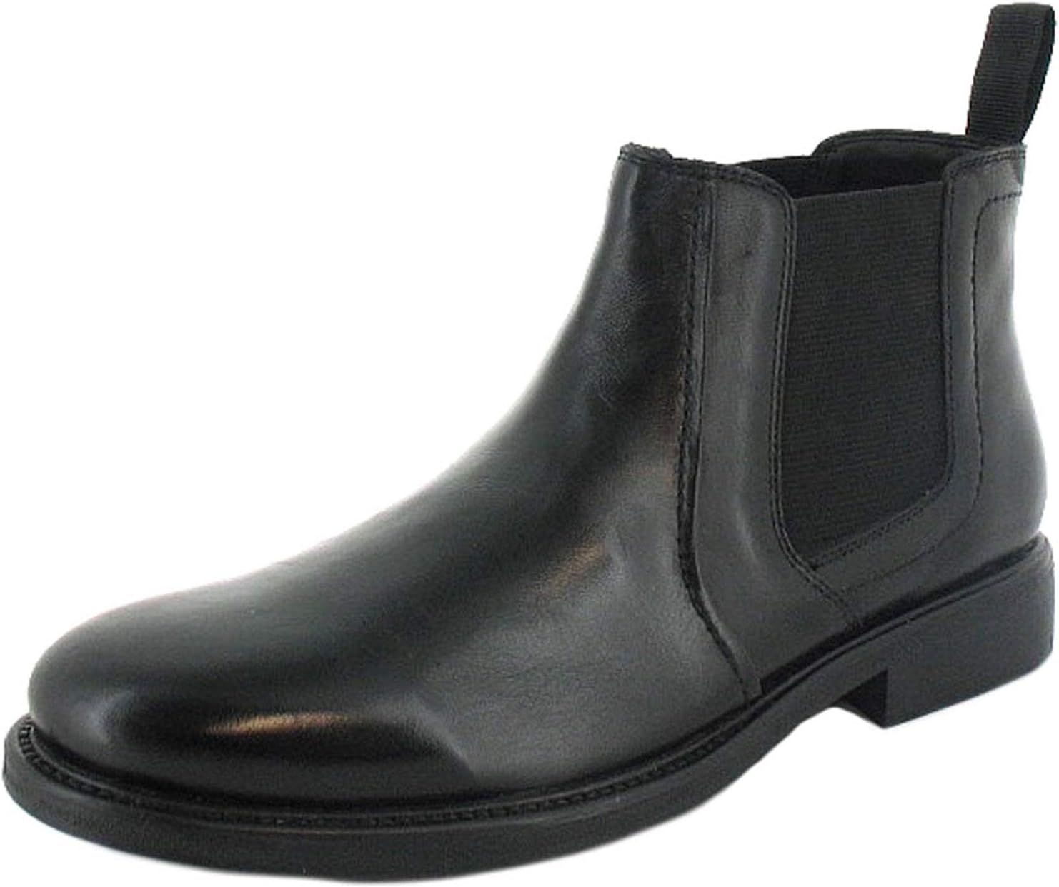 Oakdale Gus Mens Leather Material Formal Boots Black