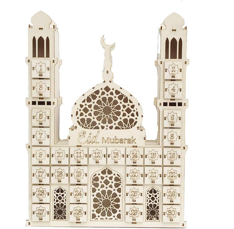 BYNNIX (1 Set) LED Eid Mubarak Countdown Calendar