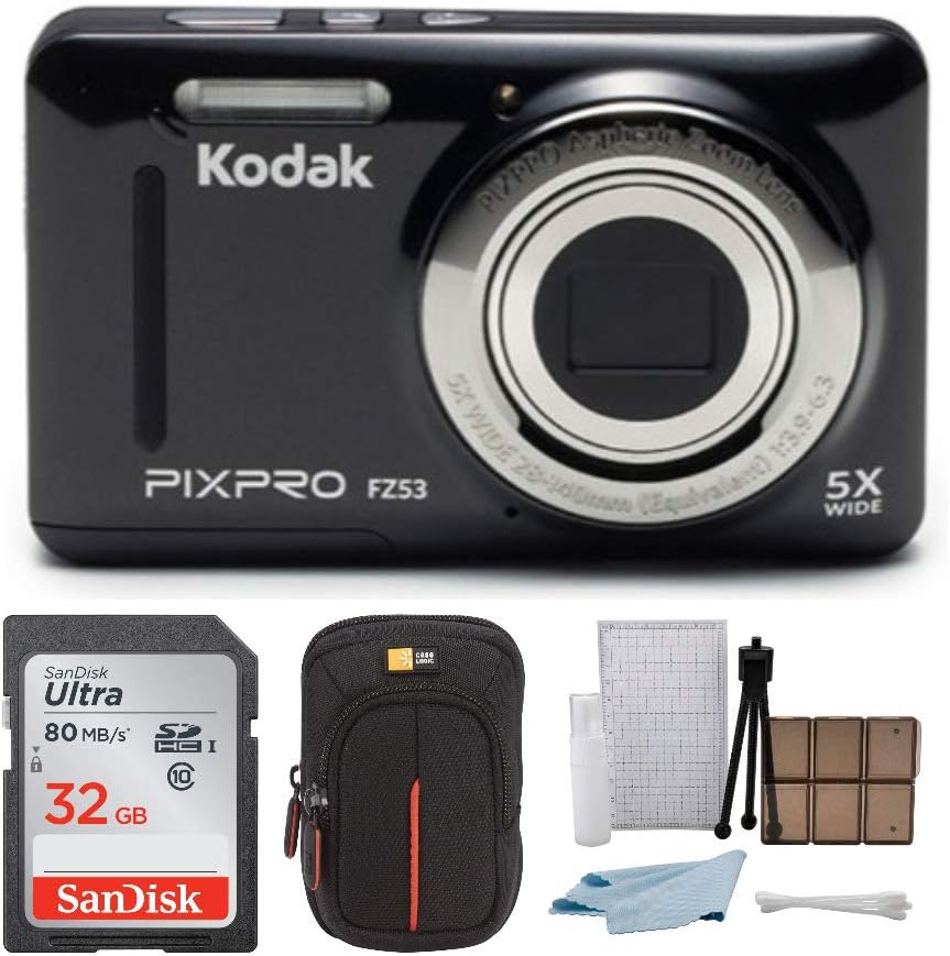 KODAK PIXPRO Friendly Zoom FZ53 Digital Camera (Black