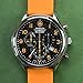 BARTON WATCH BANDS 24mm Pumpkin Orange Soft Silicone Quick Release Straps