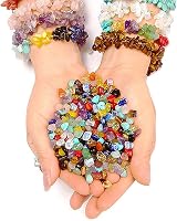 HONGTEYA 1073 Pcs Crystal Jewellery Making Kit Natural Gemstone Chips 5-7mm view 4