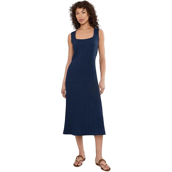 knee length dresses for ladies Scott Scoop Neck Midi Dress