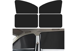 NTNEV Car Side Window Sun Shades, Shades with Magnets, Shade for Baby, Strong-Light Blocking & UV Protection Privacy Covers Auto Accessories (Double-sided Black)