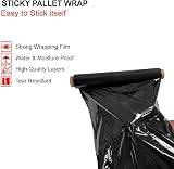 JeeJaan 36 Rolls Black Pallet Wrap 400mm x 250m 20mu Tear Resistant view 3