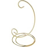 Bard's Gold Ornament Stand - Large Angel Display For Collectibles (12.25" H)