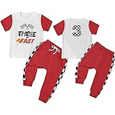 Baby Boy Birthday Outfit Fast One Two Three Four Outfits 1st-4th Race Car Birthdays Clothes Shirt Pants