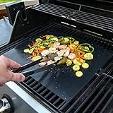 Beku Grill Mat Premium Quality Non-Stick Baking Mat & Cookie Sheet – PTFE Teflon BBQ Grill Sheet BBQ Mat BBQ Pad 15.7