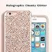 UrbanDrama iPhone 6 Case, iPhone 6S Case, Luxury Glitter Sparkly Diamond High Impact Shockproof Hybrid Hard PC, TPU Anti Slip Bumper Protective Case for iPhone 6, iPhone 6S 4.7 inches, Rose Gold