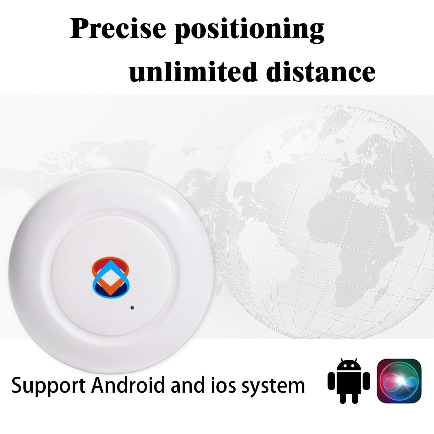 GPS Tracker for Vehicles, Cars, Pets, Kids & Valuables – No SIM Card, No Subscription – Real-Time Global Tracking Device – Compatible with iOS & Android