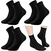 Cuffbow 4 Pairs Water Sport Swimming Dive Socks Nylon Diving Swimming Fin Boot Diving Wetsuit Socks for Snorkeling Surfing