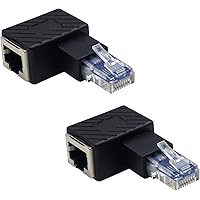 Amazon.com: Duttek Ethernet Adapter 90 Degree, Right Angled RJ45 Male ...